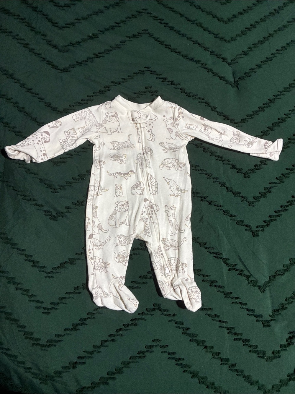 Little Planet by Carters Animal-Print Newborn Footed Sleeper
